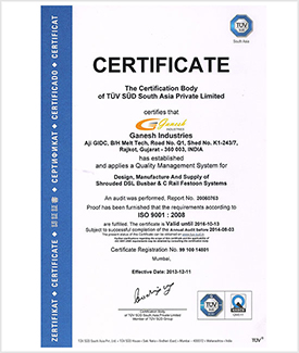 ISO 9001 : 2008 Certificate